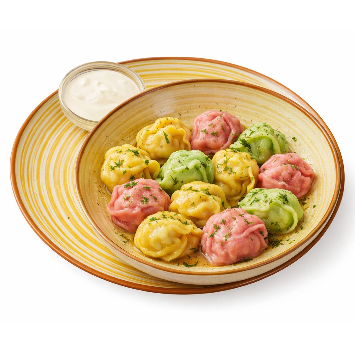 Kids’ colourful turkey pelmeni